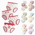 thumbnail image 1 of Nwiuh Girls' Combed Cotton Briefs Underwear 4-Pack Multicolor toddler Ruffled Cute Cartoon Underpants (Yellow, 6-7 Years), 1 of 5