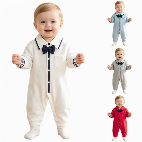 Nwiuh Infant Baby Boy Girl Cotton Romper Long Sleeve Snap Closure Jumpsuit Bodysuit 0-12 Months All Seasons (Green, 2-6 Months)