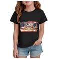 thumbnail image 1 of Nwiuh Kids 250 Years America Shirt Patriotic 1776-2026 Anniversary Tee for Girls Boys 4th of July Celebration (Black, 2-3 Years), 1 of 4