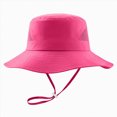 thumbnail image 1 of Nwiuh Outdoor Kids Sun Hat UPF 50+ Lightweight Fishing Hat for Girls Boys Hot Pink for Size 3-6 Years, 1 of 5