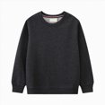 thumbnail image 1 of Nwiuh Pullover for Child Toddler Boys and Girls Sweater Coat Round Neck Small and Medium Children's Pullover Solid Color Fleece Top (Grey, 4 Years), 1 of 4