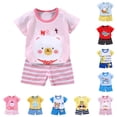 thumbnail image 1 of Nwiuh Toddler Baby Boy Outfits Summer 12 18 24 Month 2T 3T 4T Boys Clothes Letter Tee T-Shirts Tops and Shorts Set(Light Pink, 5-6 Years), 1 of 4