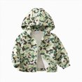 thumbnail image 1 of Nwiuh Toddler Baby Boy Windbreaker Jacket Zip Up Hoodie Long Sleeve Sweatshirt Infant Spring Clothes Fall Winter Coats (Green, 12-18 Months), 1 of 9