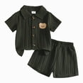 thumbnail image 1 of Nwiuh Toddler Baby Boys Clothes Summer Outfits Polo Shorts Set 2Pcs Boys Clothing Sets 12 Month-5T AG for Size 2-3 Years, 1 of 3