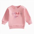 thumbnail image 1 of Nwiuh Toddler Baby Fall Outfit Birthday Girl Crewneck Sweatshirt Tops Little Princess Birthday Shirt Kids Spring Clothes (Red, 6-12 Months), 1 of 8
