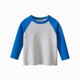 thumbnail image 1 of Nwiuh Toddler Baby Girls Boys Long Sleeve Raglan Shirt Baseball Tee Cotton T-Shirt Kids Casual Athletic Tee Shirts Tops(Grey,1-2 Years), 1 of 3