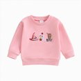 thumbnail image 1 of Nwiuh Toddler Baby Halloween Outfit Boy Girl Pumpkin Sweatshirt Crewneck Pullover Sweater Long Sleeve Shirt Fall Clothes (Pink, 12-18 Months), 1 of 6