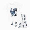 thumbnail image 1 of Nwiuh Toddler Summer Clothes Short Sleeve Top Casual Shorts 2-Piece Comfy Outfits Sets Size 6-12 Years(White, 5-6 Years), 1 of 5