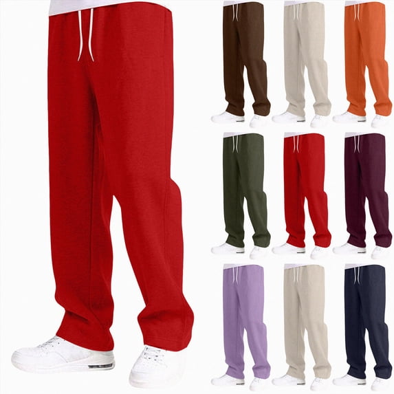 Nwiuh Wide Leg Sweatpants for Boys Joggers Baggy Sweat Pants Open Bottom Elastic Waist Athletic Casual Pants with Pockets (Navy, 11-12 Years)