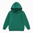 thumbnail image 1 of Nwiuh Youth Athletic Hoodie Sweatshirts,Boys Girls Hooded,Teen Girls Fleece Hoodie Pullover with Pockets Tops Kids Clothes(Green,1-2 Years), 1 of 4