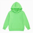 thumbnail image 1 of Nwiuh Youth Athletic Hoodie Sweatshirts,Boys Girls Hooded,Teen Girls Fleece Hoodie Pullover with Pockets Tops Kids Clothes(Light Green,9-10 Years), 1 of 4