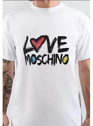 Love Moschino T-shirt with print popular and logo NWT Sz 2