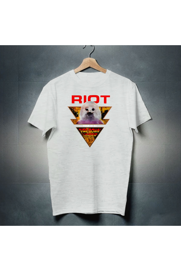 Nwt Riot V Fire Down Under Tour 81-82 American Heavy Metal T-Shirt Size S-5XL