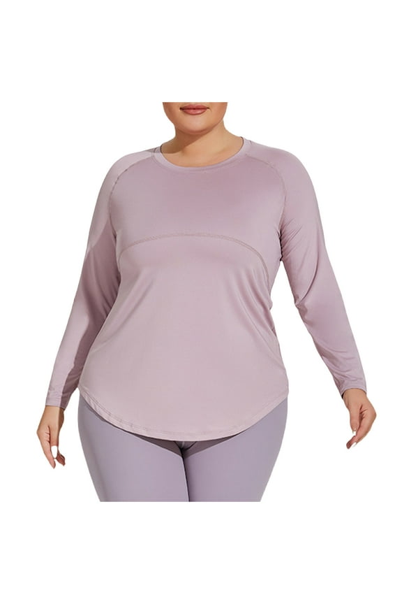 Womens Plus Size Sun Shirts UPF 50+ UV Protection Long Sleeve Rash Guard Shirt Quick Dry Workout Hiking Fishing Tops