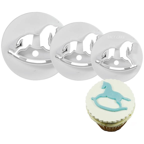 Ny Cake Cutters 3/Pkg-Rocking Horse