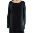 thumbnail image 1 of Ny Collection Plus Size Black Cable-Knit Sweater 1X, 1 of 2