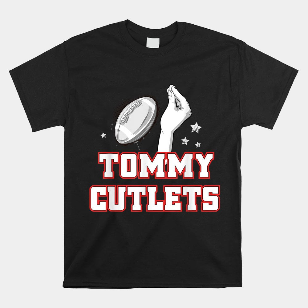 Ny Italian Hand Gesture Tommy Cutlets Football Quarterback Shirt
