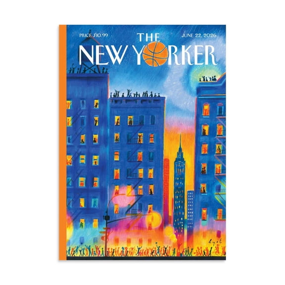 Ny Knicks Poster The New Yorker Magazine Cover June 22 2026 Home Decor Office Wall Art