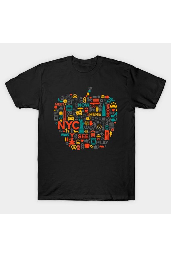 Ny Souvenirs T-shirt Big Apple Of New York City Nyc Tee T-shirt
