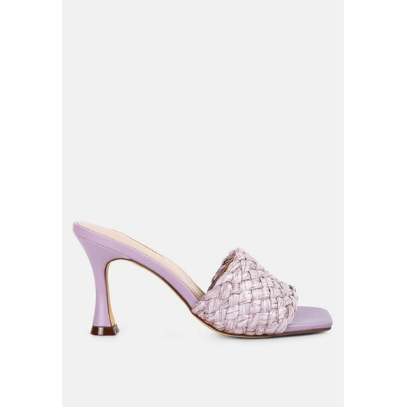 Ny Tour Braided Strap Heel Sandals