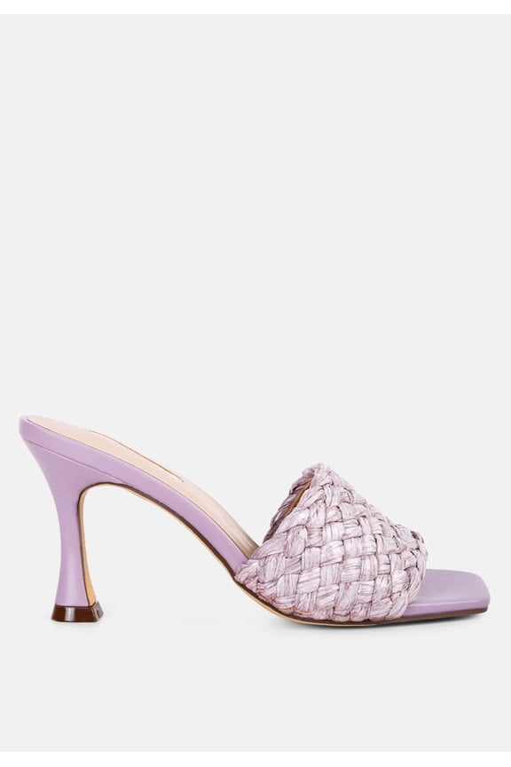 Ny Tour Braided Strap Heel Sandals