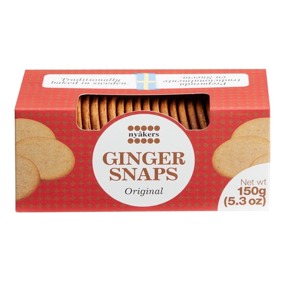 Nyakers Original Gingersnaps Small Box 2 Ea 5.3 oz Pack of 2