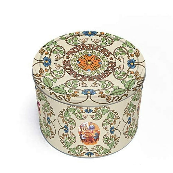 Nyakers Swedish Original Ginger Snaps Cookies 26.4 Oz. Gingersnaps in Botanical Mail Safe Tin - Gifts for Christmas, Birthday, or Holiday