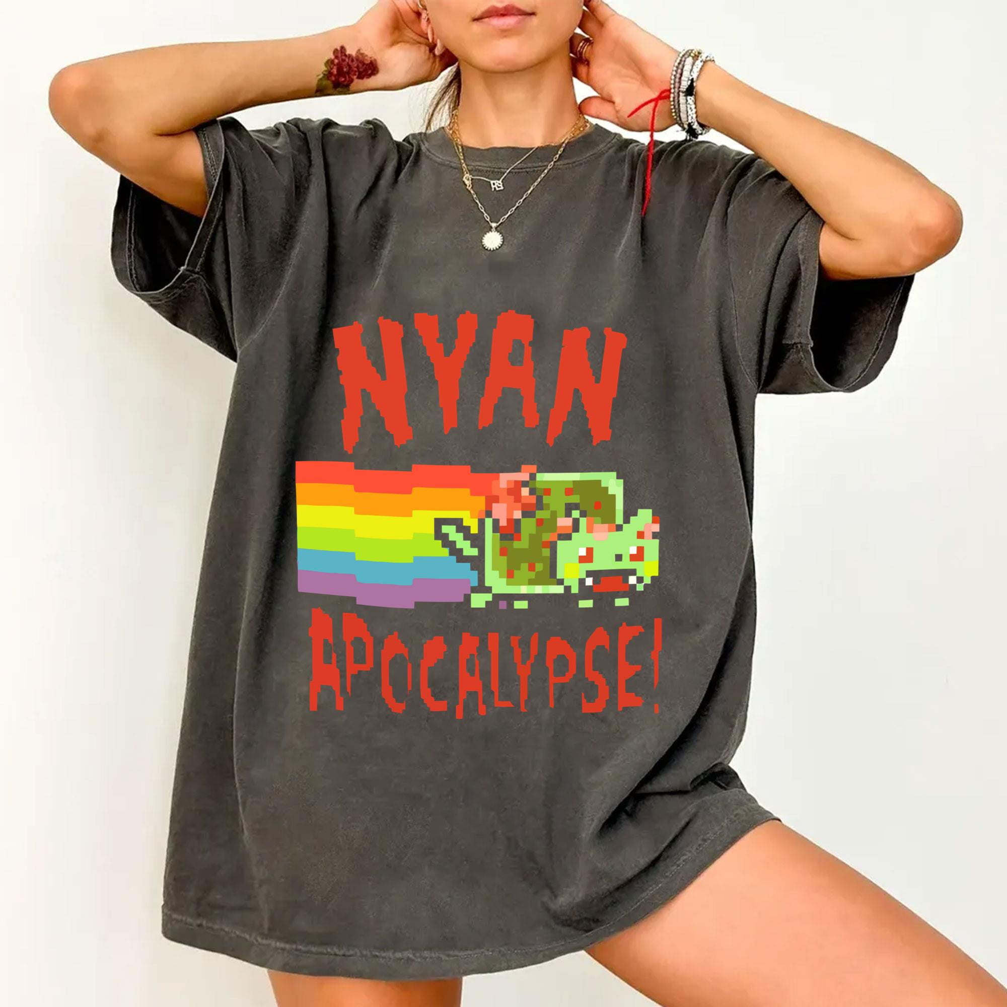 Nyan Cat Apocalypse T Shirt - Walmart.com