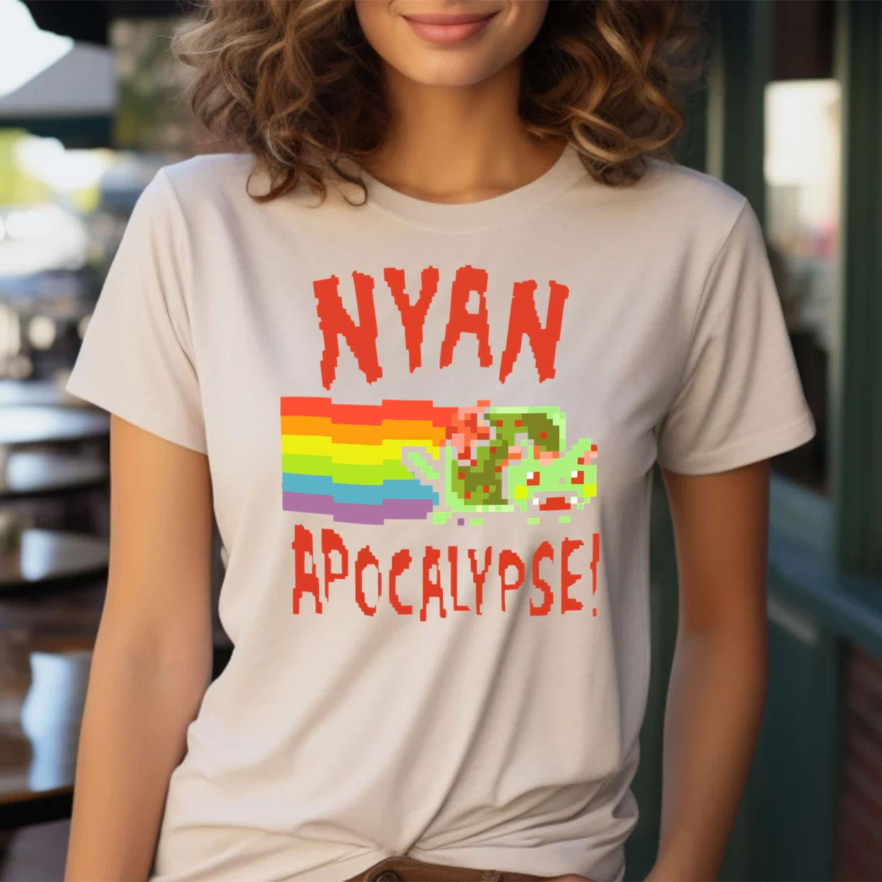Nyan Cat Apocalypse T Shirt - Walmart.com