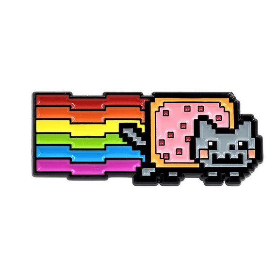 Nyan Cat Pin - Rainbow Cat Meme Enamel Pin