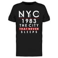 thumbnail image 1 of Nyc 1983 T-Shirt Men -Image by Shutterstock, Male Large, 1 of 2