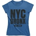 thumbnail image 1 of Nyc Bronx Est. 1988 Printed Women's New York City Street T-Shirt, 1 of 4
