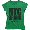 thumbnail image 1 of Nyc Bronx Est. 1988 Printed Women's New York City Street T-Shirt, 1 of 4