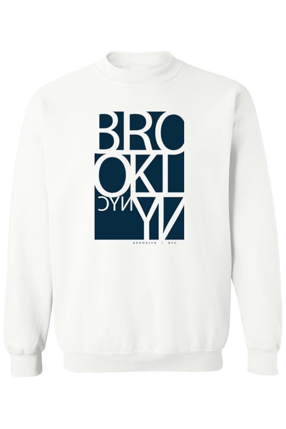 Nyc Brooklyn Design Sweatshirt Men -Image by Shutterstock, Male Small