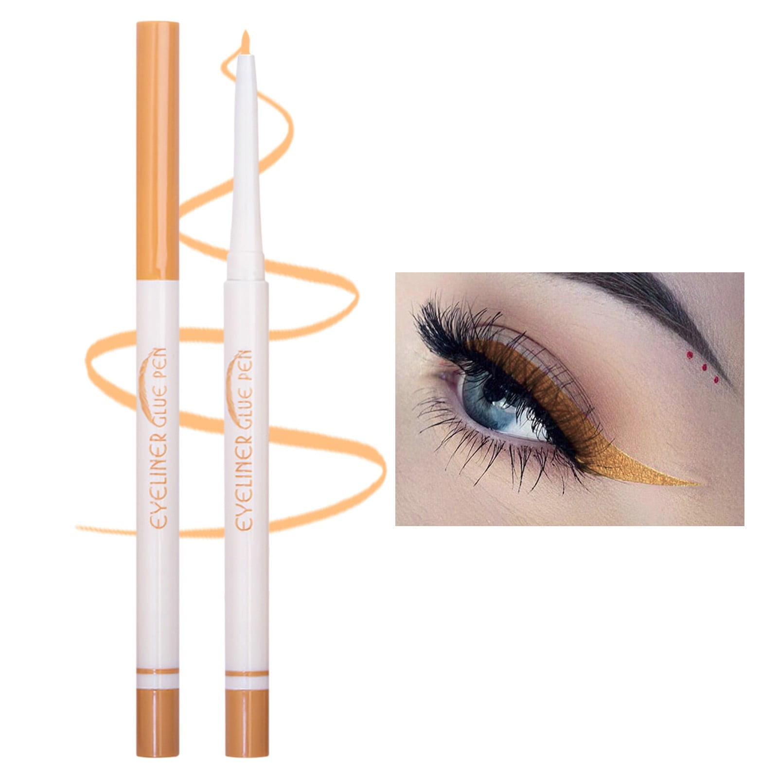 Fashion Lady Japanese Cosmetics under Eye Liner Glitter for Eyes Spa Eyes Pencil for Nails Face Makeup Well People Makeup Korean Glitter Eyebrow Lip Stencil Eyes Face Dry Easy