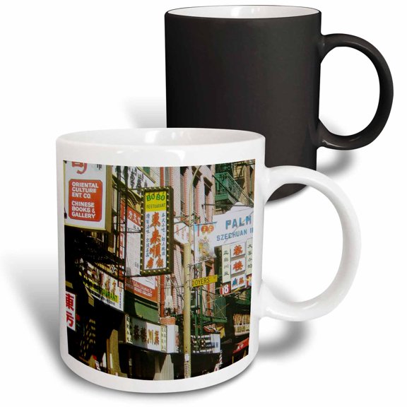 3drose, Nyc Chinatown, 11oz Magic Transforming Mug