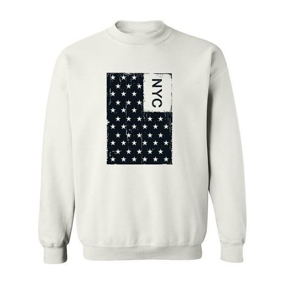Nyc Flag Design Sweatshirt Men -Image by Shutterstock, Male XX-Large