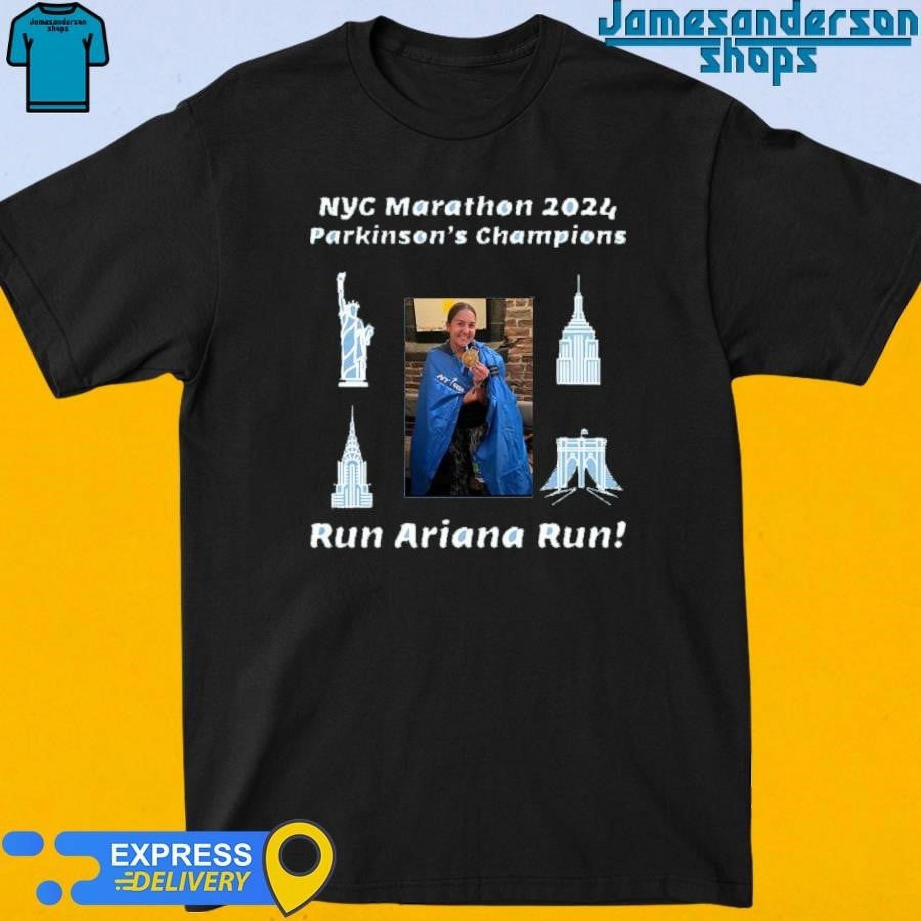 Nyc Marathon 2024 Parkinson's Champions Run Arina Run T Shirt