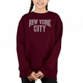 thumbnail image 1 of Nyc Neighborhoods - Girl's Word Art Crewneck Sweatshirt, 1 of 3