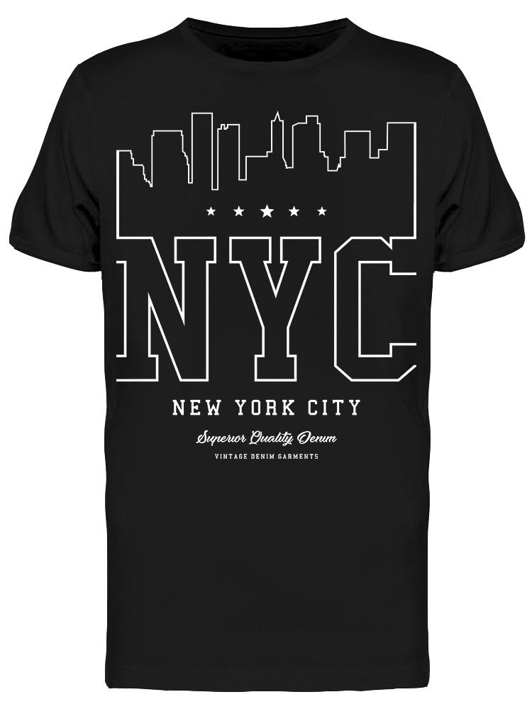 Nyc New York City Lettering Logo T-Shirt Men -Image by Shutterstock, Male Large - image 1 of 2