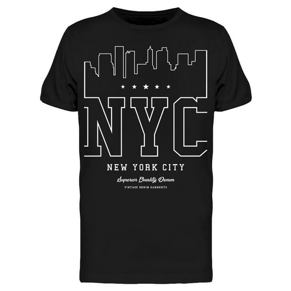 Nyc New York City Lettering Logo Tee Men's -Image by Shutterstock