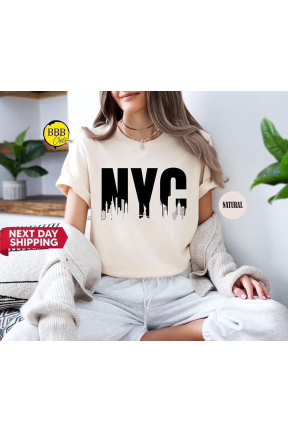Nyc Silhouette Shirt: New York City Souvenir Tee TSHIRT All Size S-5XL