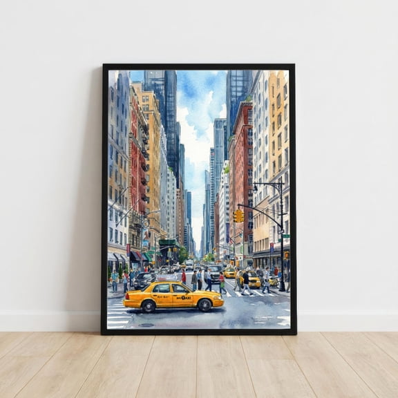 Nyc Skyline Print: Urban Landscape Wall Art