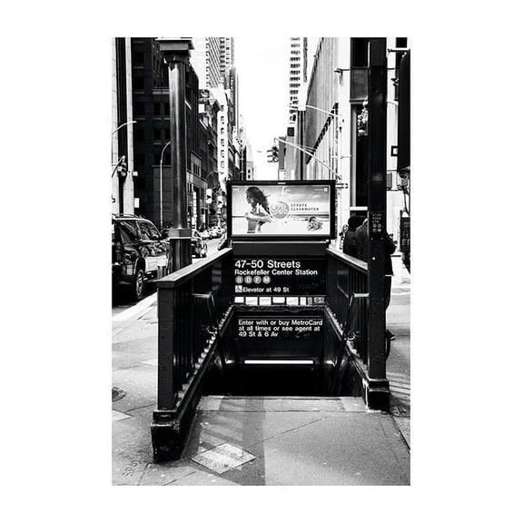 Nyc Subway Print Wall Art, Modern Wall Decor For Living Room Bedroom, 24x36 UNFRAMED
