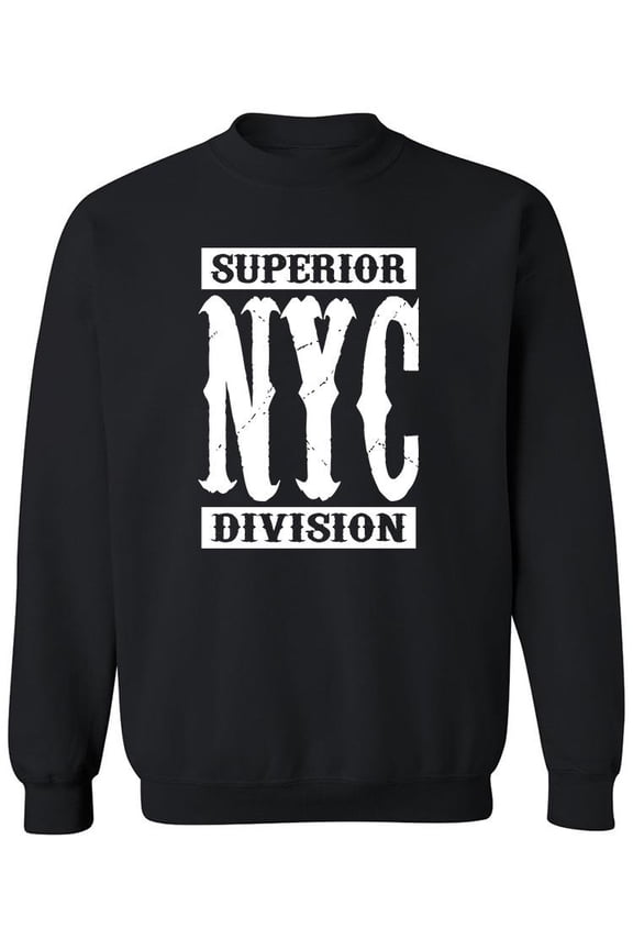 Nyc Superior Division Design  Sweatshirt Men -Image by Shutterstock, Male x-Large