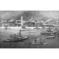 thumbnail image 1 of Nyc: The Battery, 1884. /Na Tow At The Battery. Line Engraving, 1884. Poster Print by  (18 x 24), 1 of 4