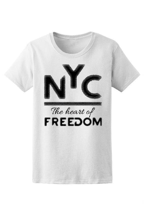 Nyc, The Heart Of Freedom T-Shirt Men -Image by Shutterstock, Male 3X-Large