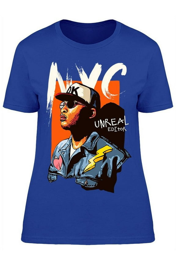Nyc Unreal Edition Male Model T-Shirt Women -Image by Shutterstock, Female 3X-Large