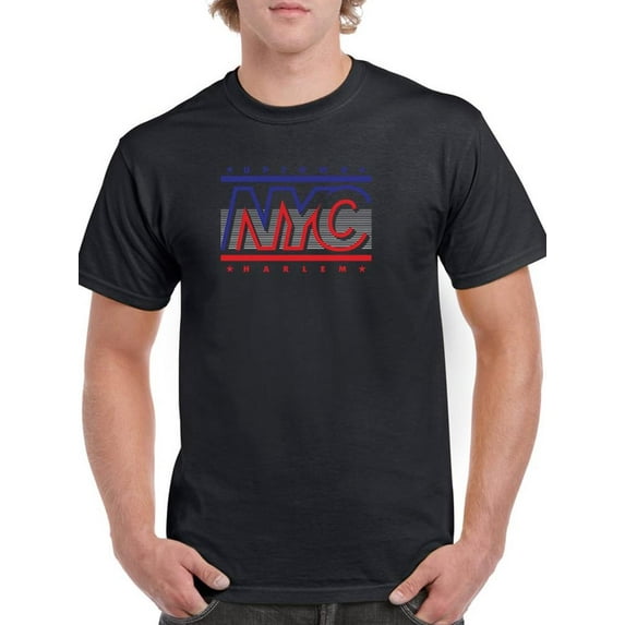Nyc Uptown Banner T-Shirt Men -Image by Shutterstock, Male Large