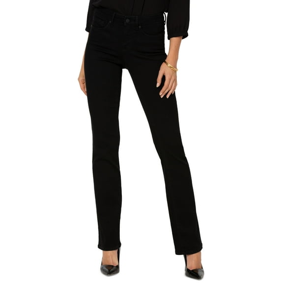 NYDJ womens  Petite Barbara Black Bootcut Jean, 00P